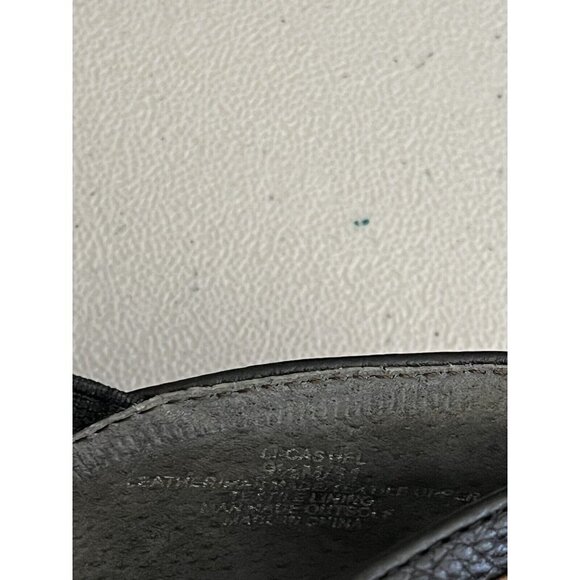 Lori Goldstein Flat Loafers Women 9.5 Black And Rose Gold Slip on Leather Upper - Picture 10 of 12